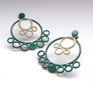 Fancy stacking earrings by Studio METHOD(E)