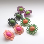 bright dome post earrings from Studio METHOD(E)